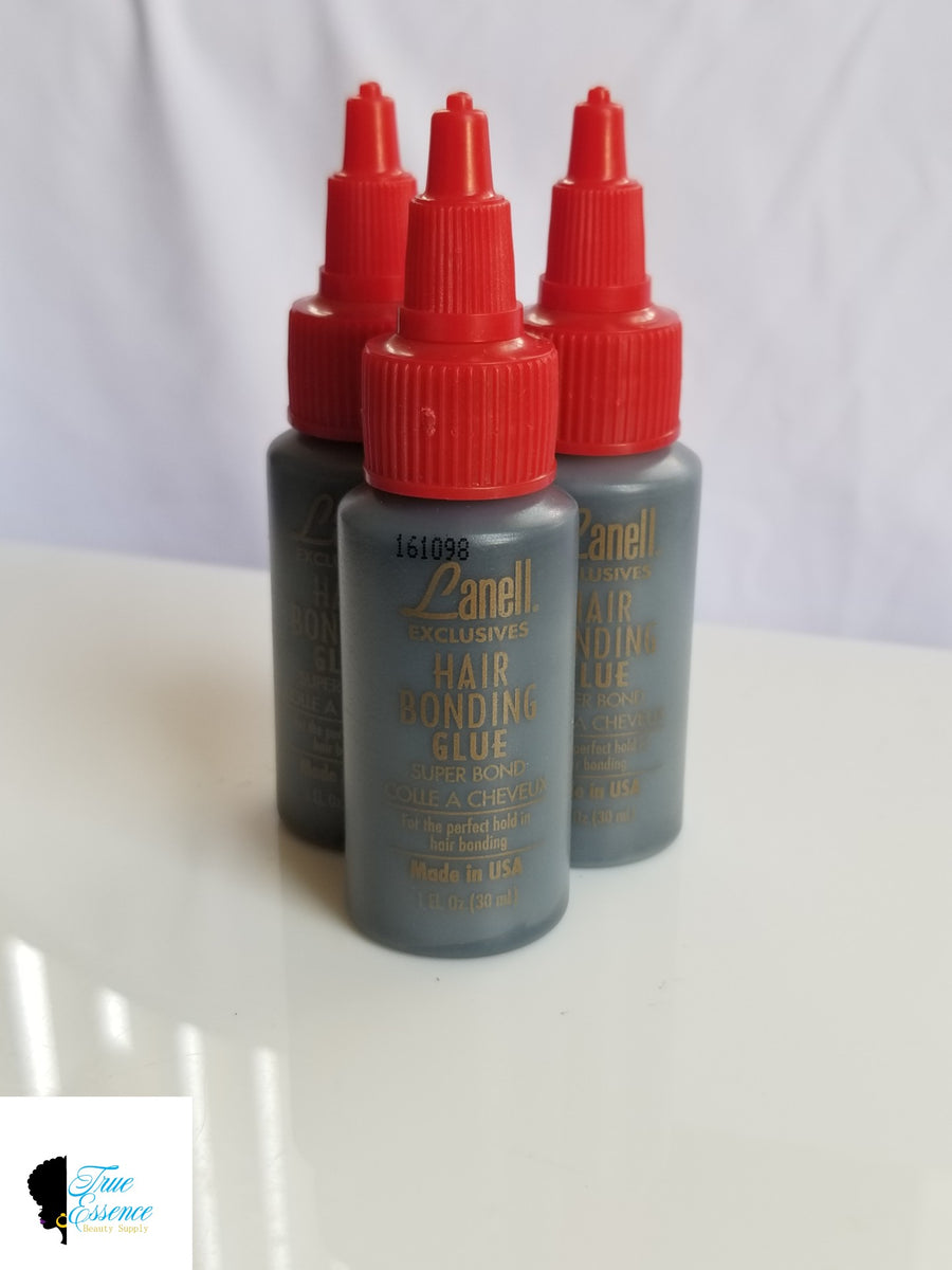 Lanell Exclusives Hair Bonding Glue 1oz Black Top – True Essence Beauty  Supplies